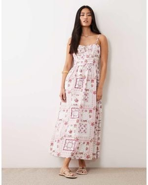 Miss Selfridge Corset Maxi Dress - Pink