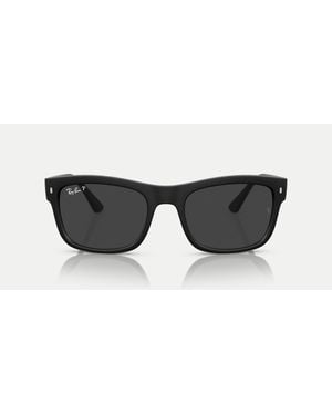 Ray-Ban – rb4428 – eckige, polarisierte sonnenbrille - Schwarz