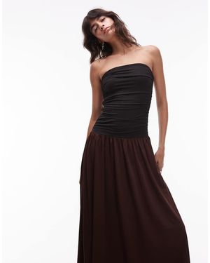 Nia Santal Bandau Dress - Brown