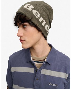 Bench x Superdry & Co Bench. x superdry & co – skater-strickmütze aus jacquard - Blau
