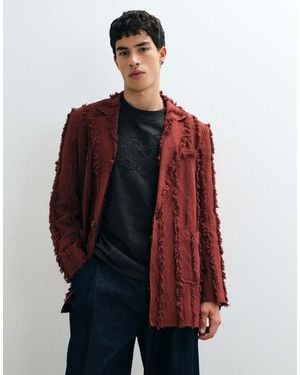 Reclaimed Vintage Limited Edition Oversized Suit Jacket Co-ord - Red