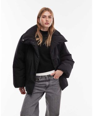 ARKET Down Puffer Coat With Clean Padding - Black