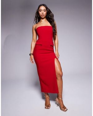 Bardot Strapless Tailored Midaxi Dress