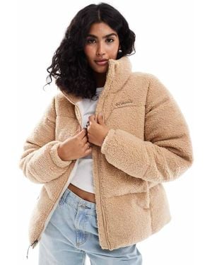 Columbia Puffect Puffer Sherpa Jacket - Natural