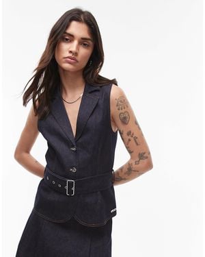 Résumé Resume Belt Up Longline Vest - Blue