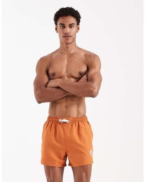 Aray Embroidered Swimshort - Orange