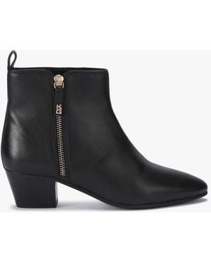 KG by Kurt Geiger Topaz Zip Mid Ankle Boots - Black