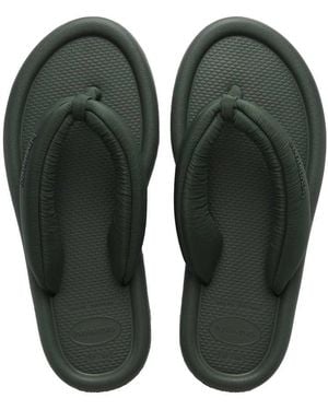 Havaianas Maxi-puff Boho Flip Flops - Green