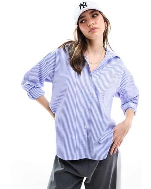 JJXX Jamie Oversized Poplin Shirt - Blue