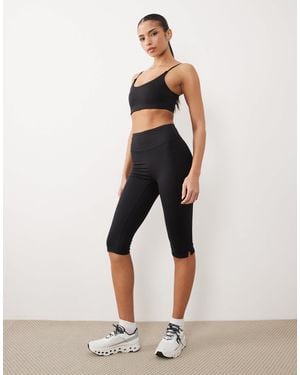 Gina Tricot – mix and match – yoga-capri-leggings - Natur