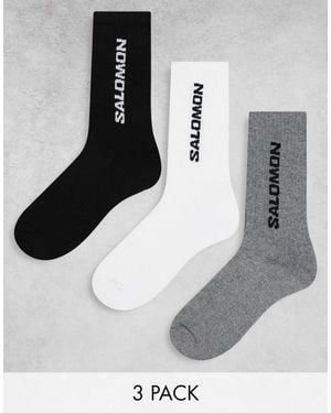 Salomon – unisex – 3er-pack crew-socken - Mettallic