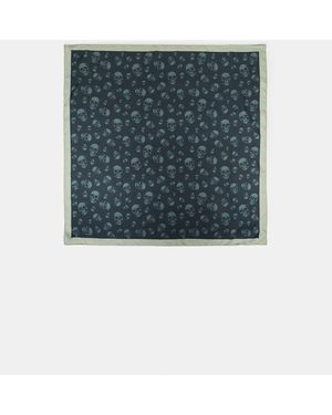 Stradivarius Sjaal Met Doodshoofdprint - Blauw