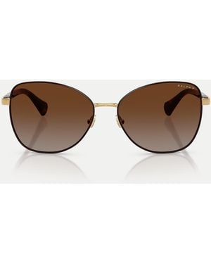 Ralph Butterfly-sonnenbrille mit em, polarisiertem glas - Braun