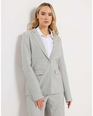 Long Tall Sally Tailored Blazer - Grey