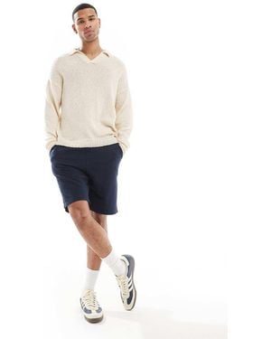Jack & Jones Loose Fit Sweat Shorts - White