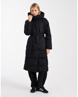 ONLY Belted Puffer Coat - Blue