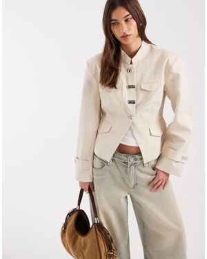laagam – milou – jacke im military-stil - Natur
