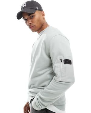Barbour Grip Crew Neck Sweatshirt - Grey