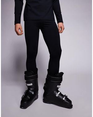 ASOS 4505 Ski & Snow Asos 4505 Ski Thermal Fleece Back Base Layer leggings With Sweat Wicking - Blue