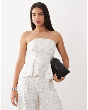 Y.A.S Tailored Bandeau Top Co-ord - White