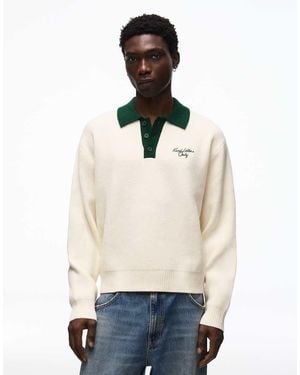 Bershka Polo Jumper - White