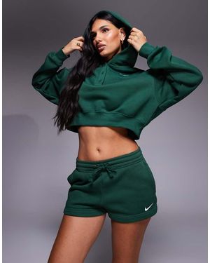 Nike Phoenix Fleece Mid Rise 2inch Shorts - Green
