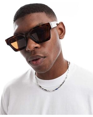 Jack & Jones Square Sunglasses - White