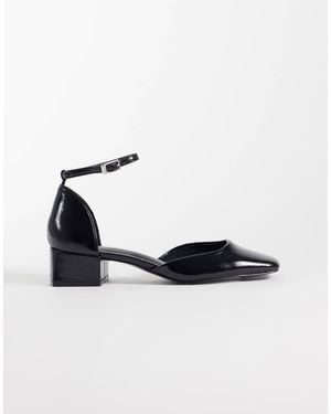 ASOS Sweetie schuhe mit mittelhohem blockabsatz - Weiß