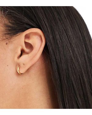 Kingsley Ryan 10mm Twisted Hoop Earrings - Black