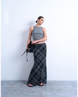 Jupe Moto En Denim Topshop - Taille 25 Pouces (XS) - Bleu - Courte Coupe A-Line - Occasion Très Bon état