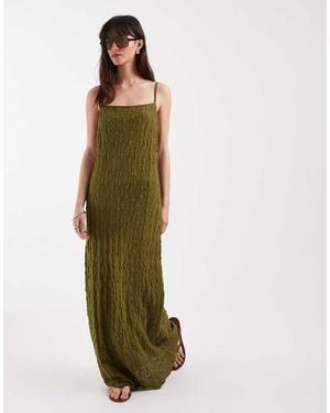 ASOS Lace Cami Slip Dress - Green