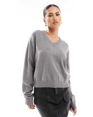 Edikted Comfort Club Oversized Jumper - Grey