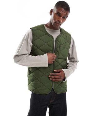 New Look Quilted Gilet - Green