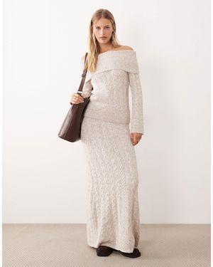 4th & Reckless – maxi-strickrock - Natur