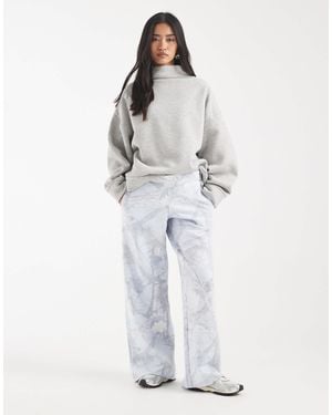 Hollister Low Rise baggy Trackies - White