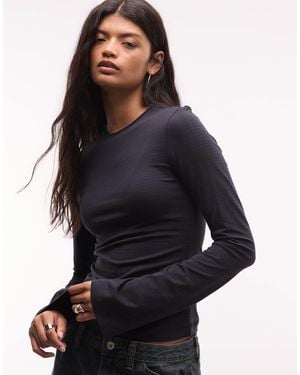 Weekday Top à manches longues poussiéreux - Bleu