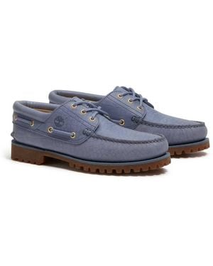 Timberland Authentic 3 Eye Boat Shoe - Blue