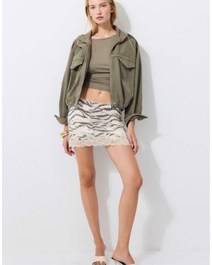 Stradivarius Utility-bomberjacke - Grün