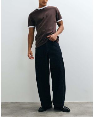 ASOS Premium Selvedge Barrel Jeans - Blue