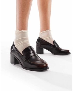 SEQWL Antonia Heeled Loafers - Black