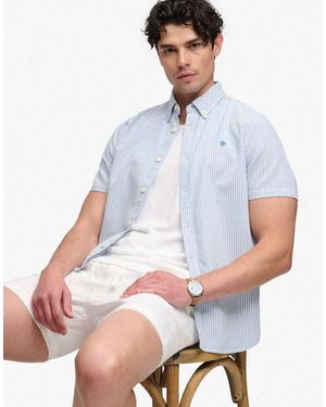Superdry Linen Shorts - Blue