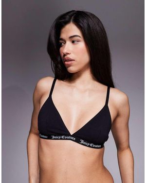 Juicy Couture Triangel Bh Met Logo - Zwart