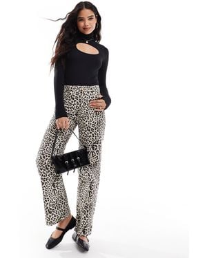 Threadbare Roll Neck Long Sleeve Cut Out Bodysuit - White