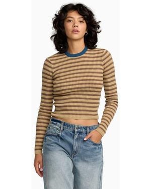 RVCA Bond Stripe Jumper - Blue