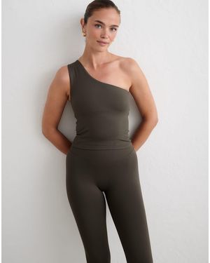 Aim'n Bralette asymétrique sans coutures shape en dark ivy - Vert