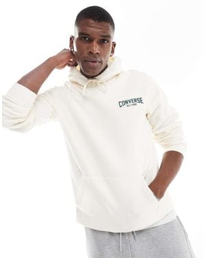 Converse Sudadera Con Capucha Y Estampado Gráfico Retro Chuck De - Blanco