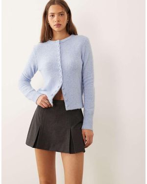 ASOS Tailored Box Pleat Mini Skort - Grey