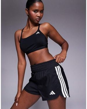 adidas Originals Adidas Running Flex Pacer High Waisted Shorts - Blue