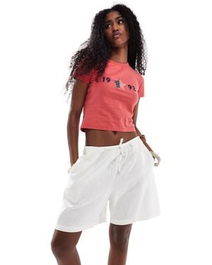 JJXX Linen Blend Shorts - Red