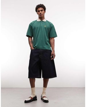 BLKVIS Script Denim Shorts - Green